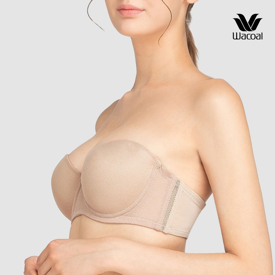 Áo ngực Wacoal VVB5802 đệm dày 3cm nâng ngực có gọng chống tuột, Áo quây BIGSIZE dây tháo rời VB5802