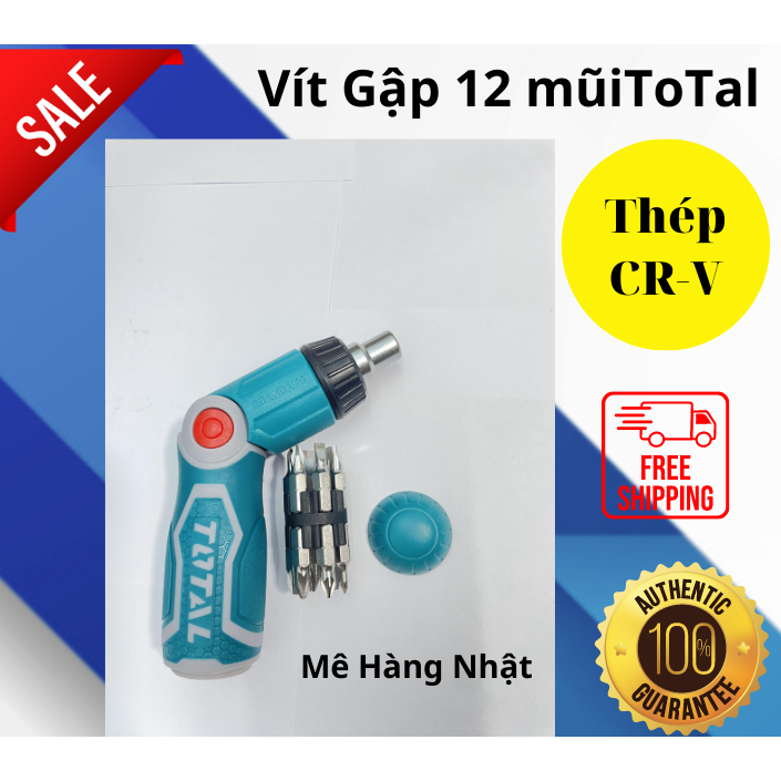 Bộ 13 công cụ tô vít gấp đa năng Total TACSD30136 AKISD1208 chính hãng