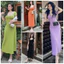 Đầm body tay ngắn cổ nhúng dáng xoè phom dài xinh xắn tôn dáng đẹp y hình