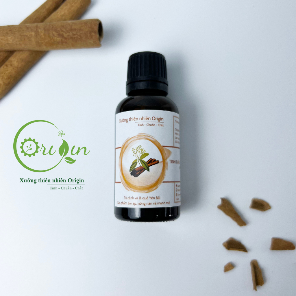 Tinh dầu quế Yên Bái nguyên chất - Tinh dầu quế nồng Origin 30ml