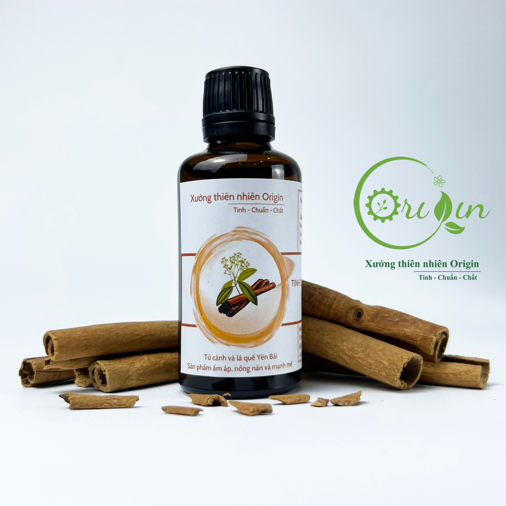 Tinh dầu quế Yên Bái nguyên chất - Tinh dầu quế nồng Origin 50ml