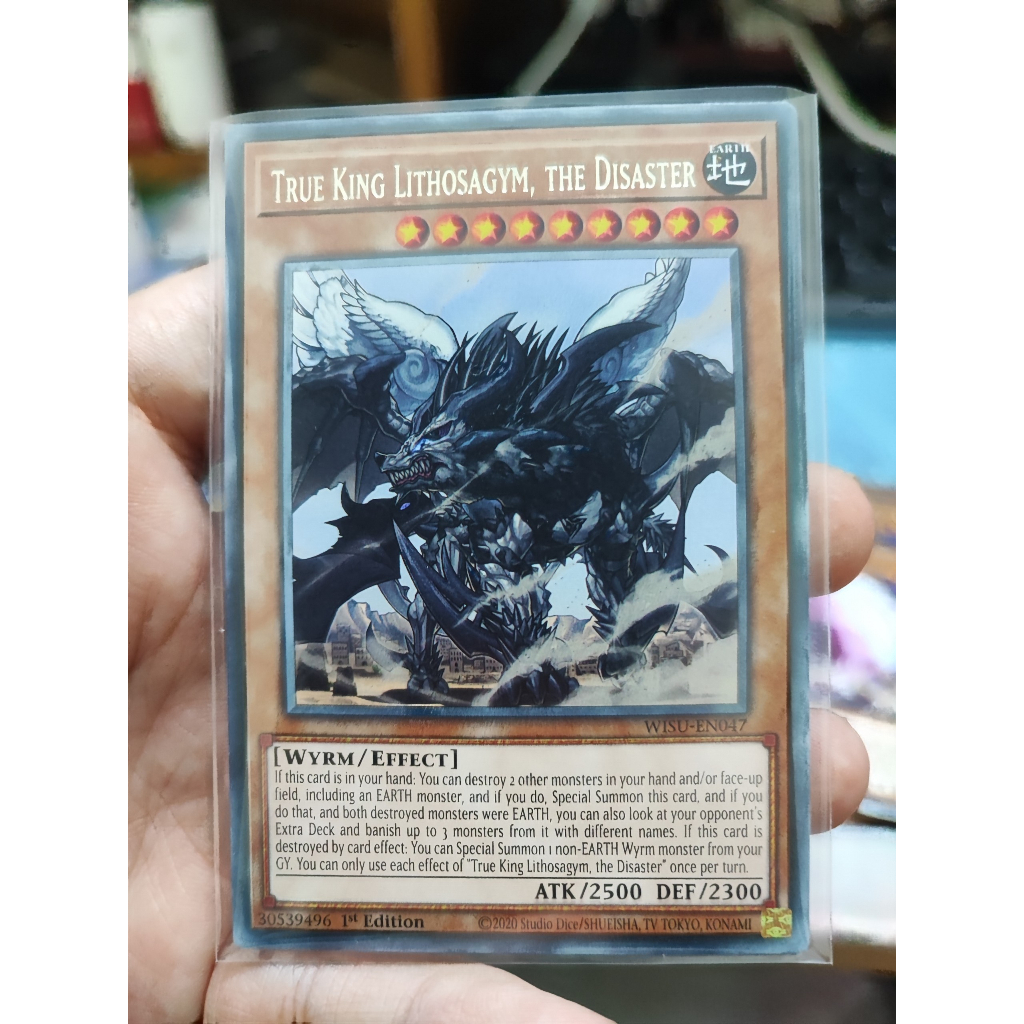 [Yugioh Funny Shop] 1 lá thẻ bài True King Lithosagym, the Disaster ...