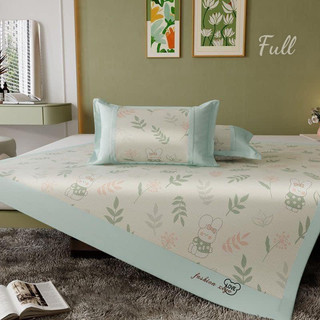 Chiếu mây lạnh AS COOL họa tiết 5D, chiếu điều hòa mây lạnh chun cài 4 góc chống xê dịch kèm 2 vỏ gối đầu