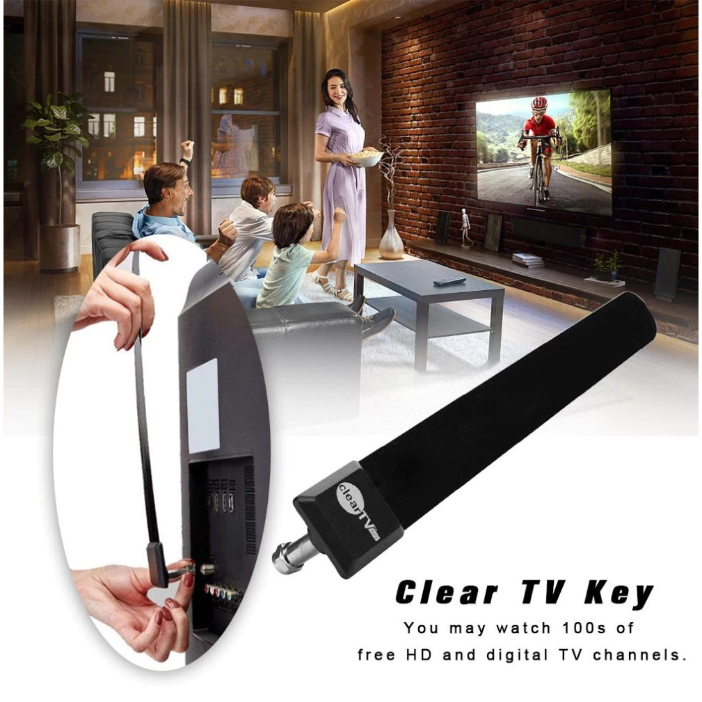 Ăng Ten TV Kỹ Thuật Số Trong Nhà Thu Sóng 1080p HDTV 100 + free HD TV