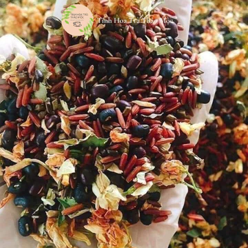 trà gạo lức loại 2 đậu đỏ gạo lức đậu đen nụ nhài Tinh Hoa Trà Thảo Mộc 1 kg