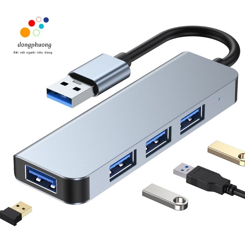 Bộ chia USB ra 4 USB 3.0 dành cho LAPTOP PC có nhiều kết nối | Shopee ...