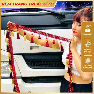 Rèm trang trí nhiều màu dành cho xe tải, xe ô tô