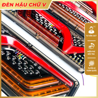 Đèn led sau xe tải nhiều chế độ điện 12v và 24v