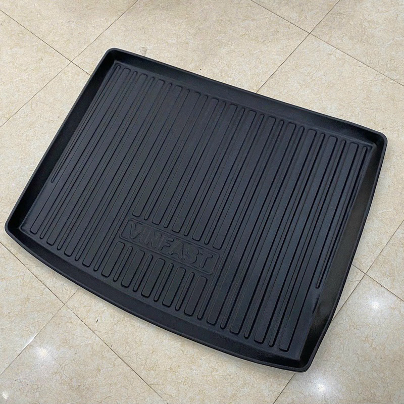 Lót cốp nhựa dẻo Vinfast VF E34 2022-2023, Chất liệu nhựa dẻo không mùi, vệ sinh dễ dàng, Chống thấm nước