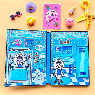 Ngôi nhà băng lấp lánh của công chúa ELSA  - Búp bê giấy- Toca life world