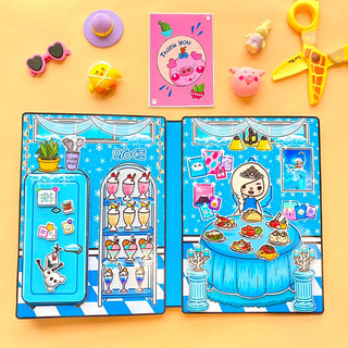 Ngôi nhà băng lấp lánh của công chúa ELSA  - Búp bê giấy- Toca life world