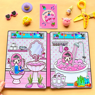 Toca Life World - Ngôi nhà Nàng tiên cá tóc hồng TocaBoca - Búp bê giấy