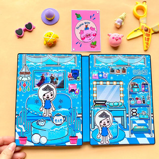Ngôi nhà băng lấp lánh của công chúa ELSA  - Búp bê giấy- Toca life world