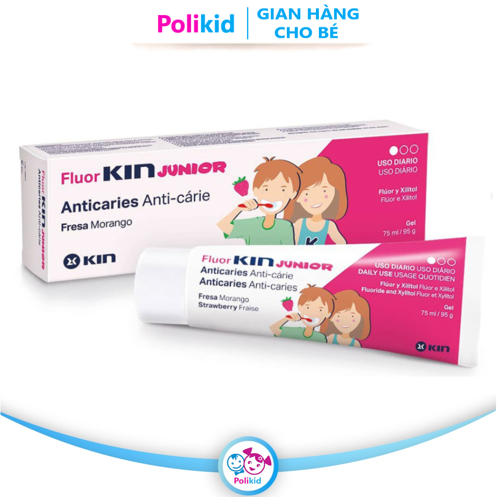 Polikid | Kem Đánh Răng FLUOR KIN JUNIOR ® 95g - Ngừa Sâu Răng Cho Trẻ ...