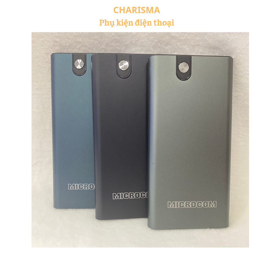 Sạc dự phòng chính hãng MICROCOM 10.000 mAh Model M10A bảo hành 12 ...