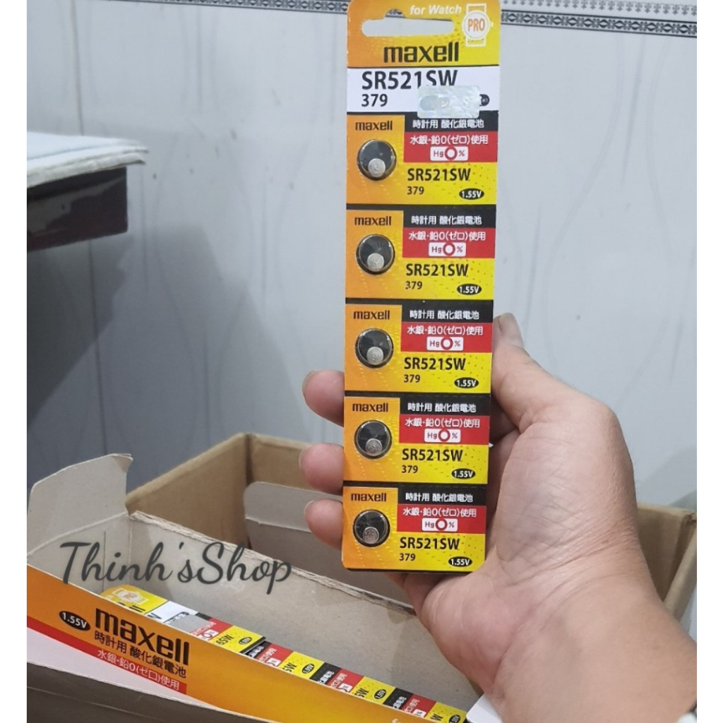 Pila Boton Oxido De Plata 379 / SR521SW (Caja 10 Pilas - Foto 2