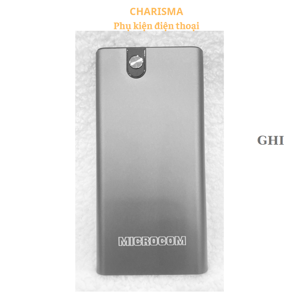 Sạc dự phòng chính hãng MICROCOM 10.000 mAh Model M10A bảo hành 12 ...