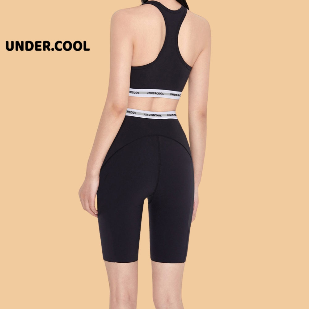 Quần Short Đùi Trơn Nữ Pickleball, Legging đùi ôm form UNDERCOOL mini biker đùi tập gym yoga lưng cao,Lửng Ngố QS02