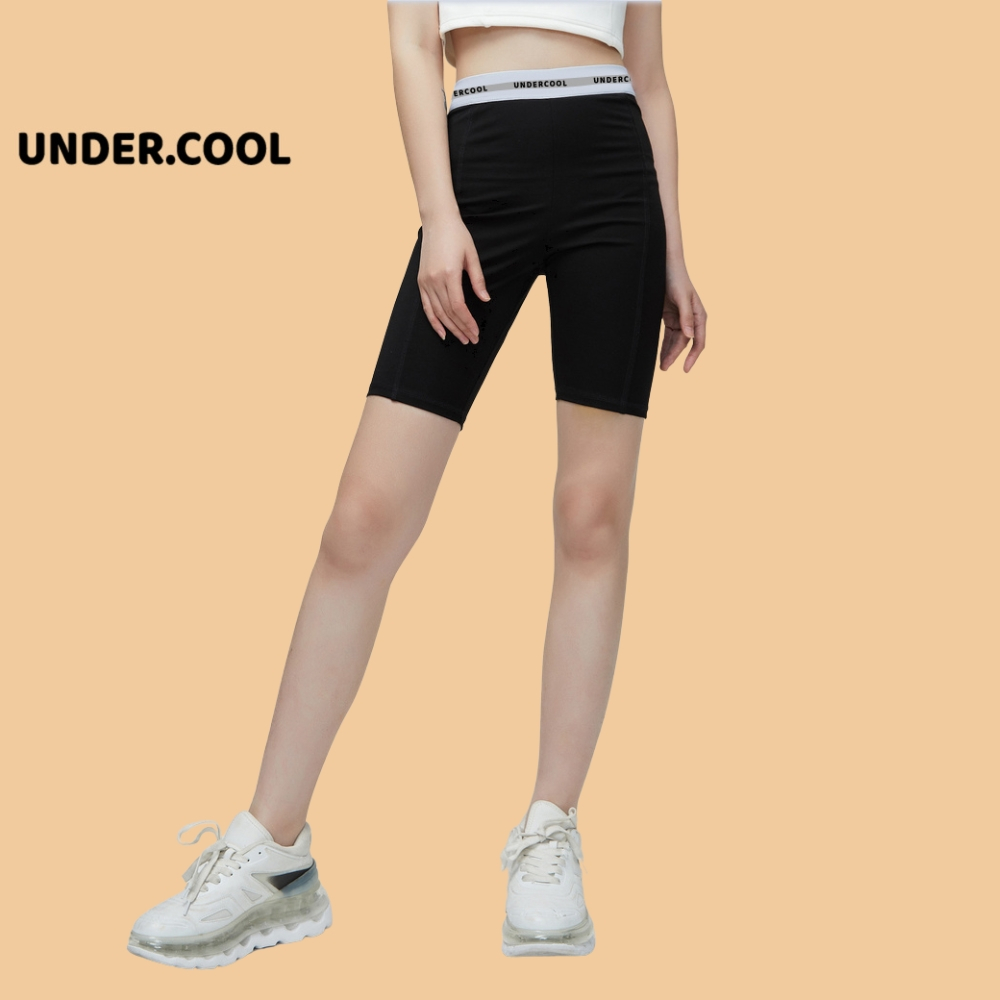 Quần Short Đùi Trơn Nữ Pickleball, Legging đùi ôm form UNDERCOOL mini biker đùi tập gym yoga lưng cao,Lửng Ngố QS02
