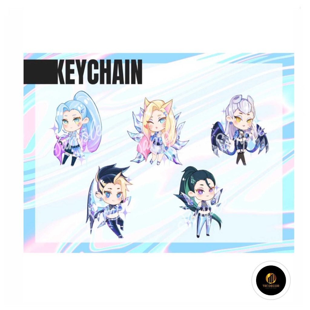 [KEYCHAIN] Móc khoá chibi K/DA AllOut LOL - League Of Legends - Liên ...