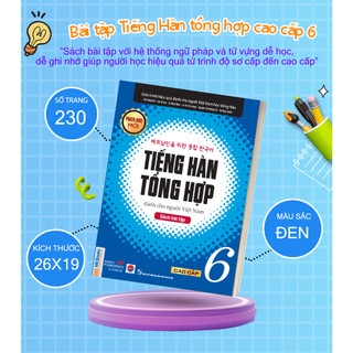 Sách Bài tập Tiếng Hàn tổng hợp cao cấp 6 - MCBooks Chính Hãng