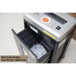 Máy hủy tài liệu mini cắt giấy tự động Silicon 10 tờ/lần,hủy vụn 4x50mm, thùng giấy 21 Lít, Huỷ đĩa CD / DVD — ảnh 4