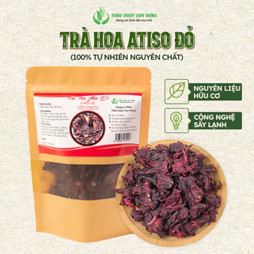 Trà Hoa Atiso Đỏ Sấy Lạnh, Hibiscus Khô Chuẩn Hàng Loại 1 - Trà Thảo Mộc Giúp Giải Nhiệt Đẹp Da