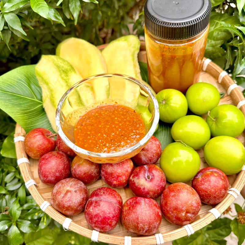 Hủ 100gr Muối nhuyễn chay chấm Trái Cây ngon, thơm tỏi