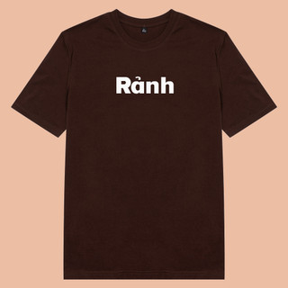 [Mã TOPS06 giảm đến 10k đơn 99k] Áo thun cotton 100% in chữ Rảnh
