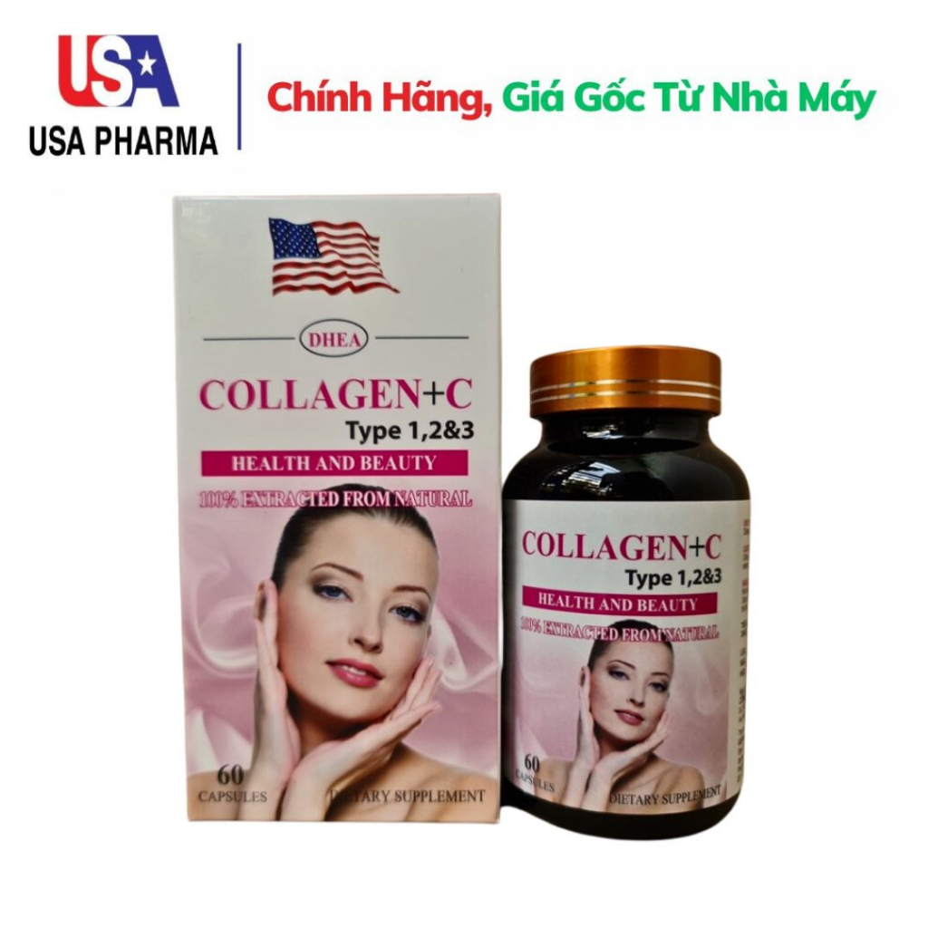 Đẹp da Sáng da COLLAGEN +C - Hộp 60 Viên | Shopee Việt Nam