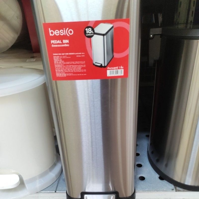 Thùng rác inox Besico Thái Lan 18lít. | Shopee Việt Nam