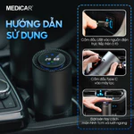 MÁY LỌC KHỬ MÙI XE Ô TÔ CAO CẤP Medicar - Lọc sạch bụi mịn PM2.5, tạo ion âm diệt khuẩn, khử mùi và chống say xe — ảnh 7