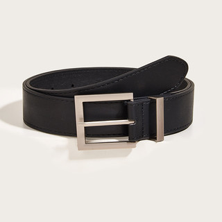 Thắt lưng da nam nữ mặt vuông chữ nhật màu bạc đẹp, dây nịt lưng ulzzang unisex bản kim 3.3cm TL53