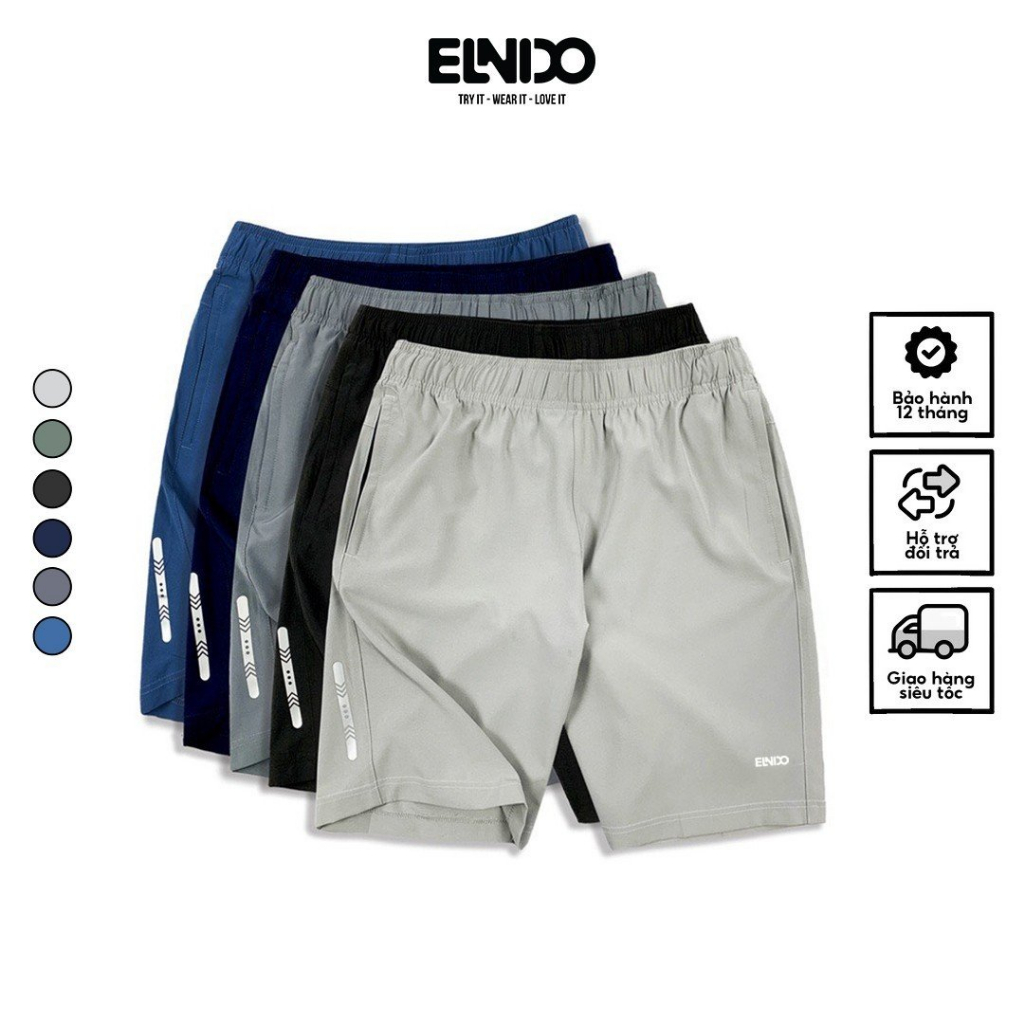 Quần short Nam ELNIDO chất vải gió thoáng mát thông thoáng thời trang ED010