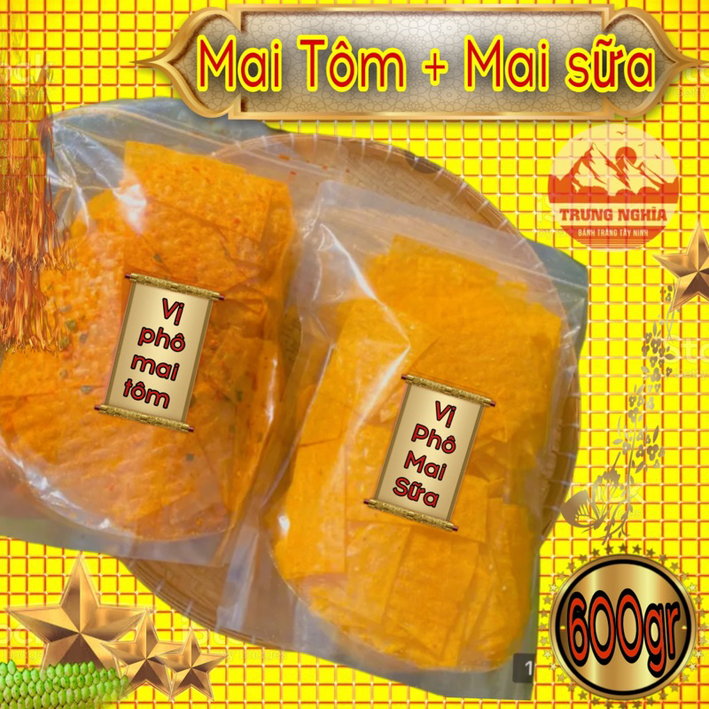 [500gr] 250gr Phô Mai Tôm + 250gr Phô Mai Sữa Trung Nghĩa