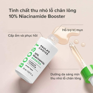 Tinh chất se khít lỗ chân lông và săn chắc da 10% Niacinamide Booster Paula's Choice 20ml