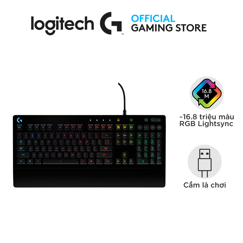 Logitech G213 Prodigy Gaming Keyboard - RGB Backlit | Shopee Việt Nam