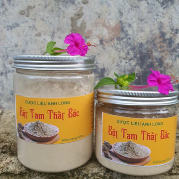 Bột tam thất bắc nguyên chất 100g, 200g bổi bổ cơ thể, tăng cường sức khỏe - Dược liệu anh Long