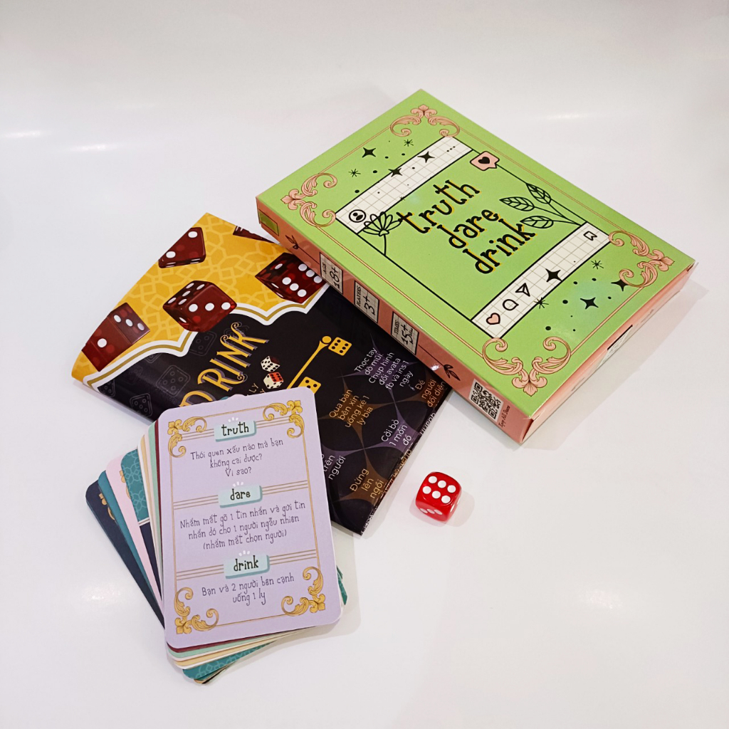 Bộ Bài Truth Dare Drink 27 Lá Giấy Cứng Party Game Nhậu Vui Nhộn Tụ Họp Bạn Bè