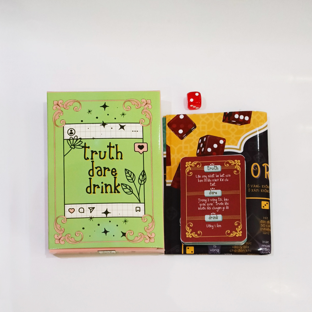 Bộ Bài Truth Dare Drink 27 Lá Giấy Cứng Party Game Nhậu Vui Nhộn Tụ Họp Bạn Bè