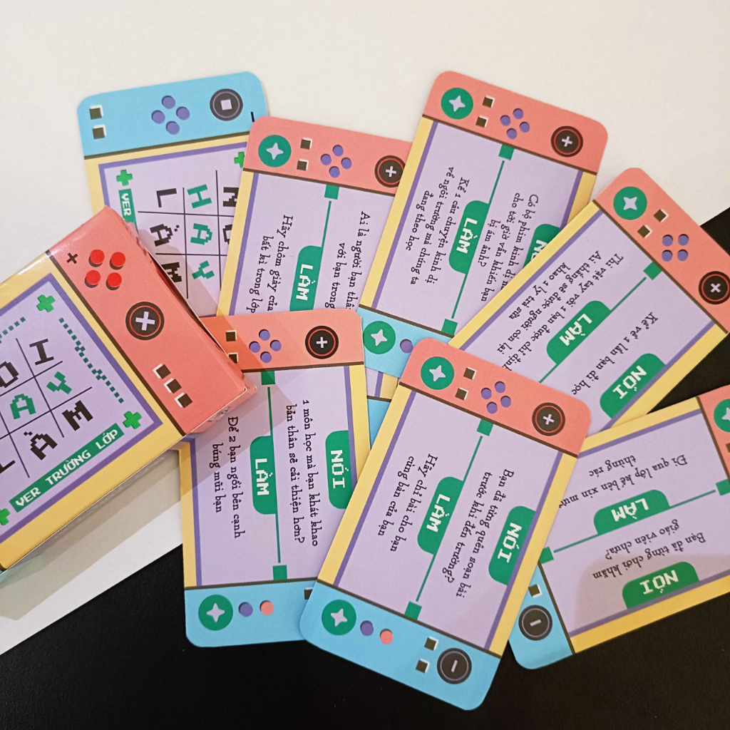 Bộ Truth Or Dare Nói hay Làm, Lói hay Lèm, Bộ bài Boardgame Thật Hay Thách Ver Cho Học Sinh