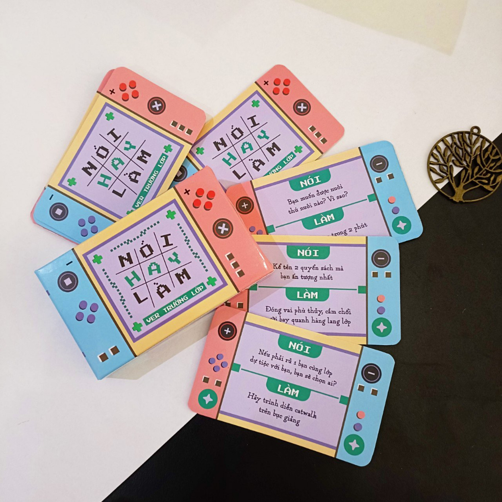 Bộ Truth Or Dare Nói hay Làm, Lói hay Lèm, Bộ bài Boardgame Thật Hay Thách Ver Cho Học Sinh