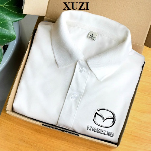 Áo thun polo Mazda  áo thun nam nữ có cổ hãng xe ô tô , vải polyester mềm thời trang thanh lịch công sở nhà XUZI