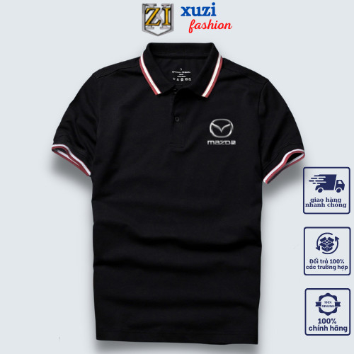 Áo thun polo Mazda  áo thun nam nữ có cổ hãng xe ô tô , vải polyester mềm thời trang thanh lịch công sở nhà XUZI