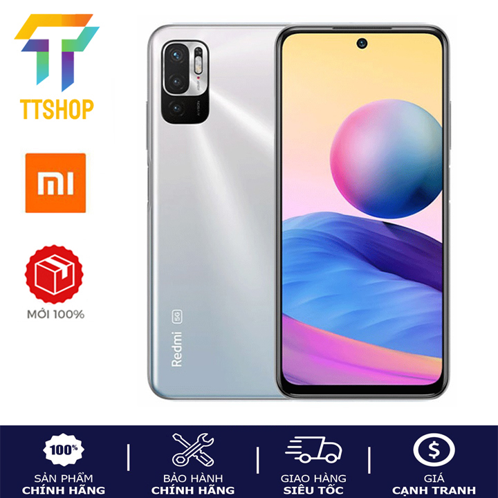 Điện thoại Xiaomi Redmi Note 10 JE 5G 4GB l 64GB - Chip Snapdragon 480 ...