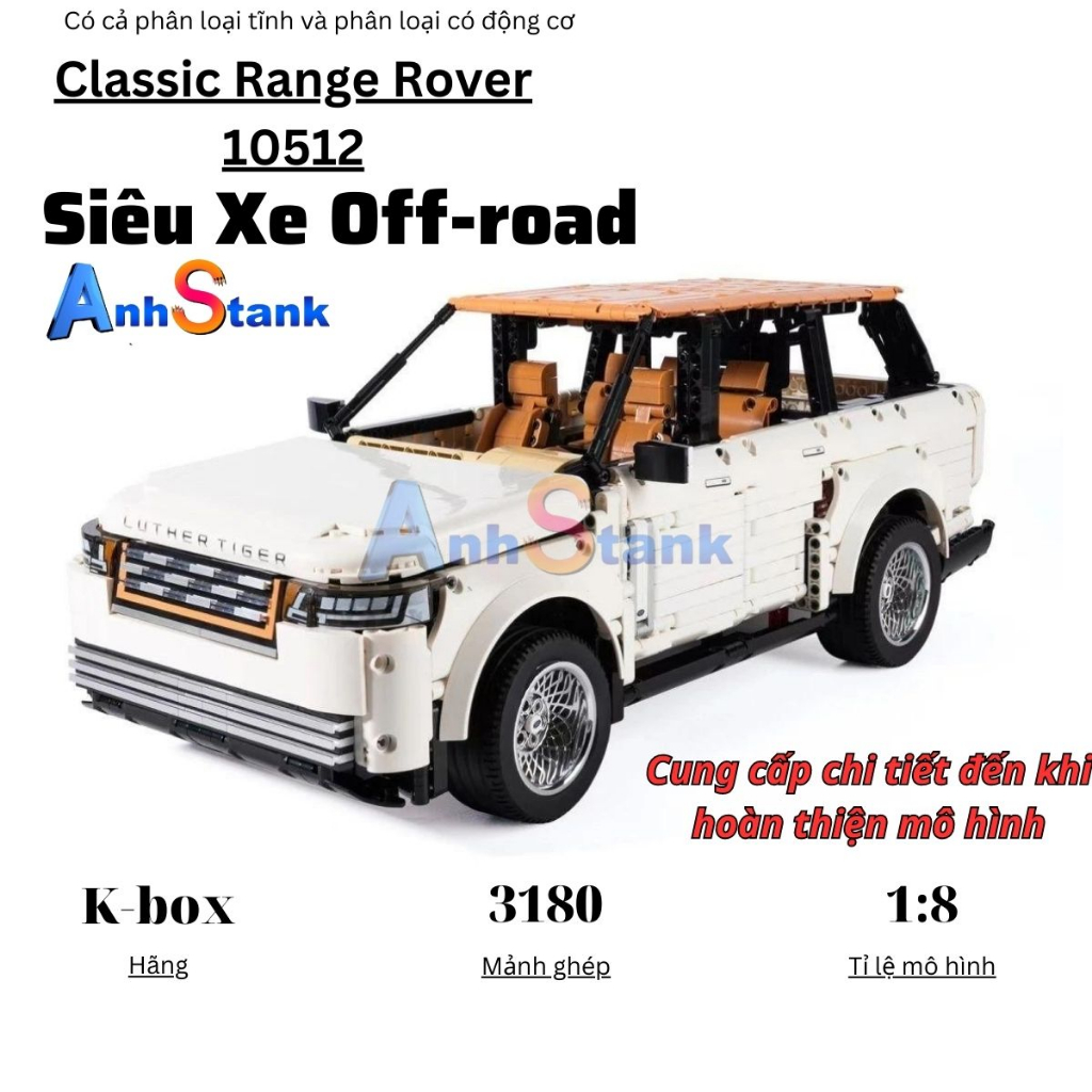 Mô hình lắp ráp siêu xe technic Range Rover Classic 10512 tỉ lệ 1:8 ...