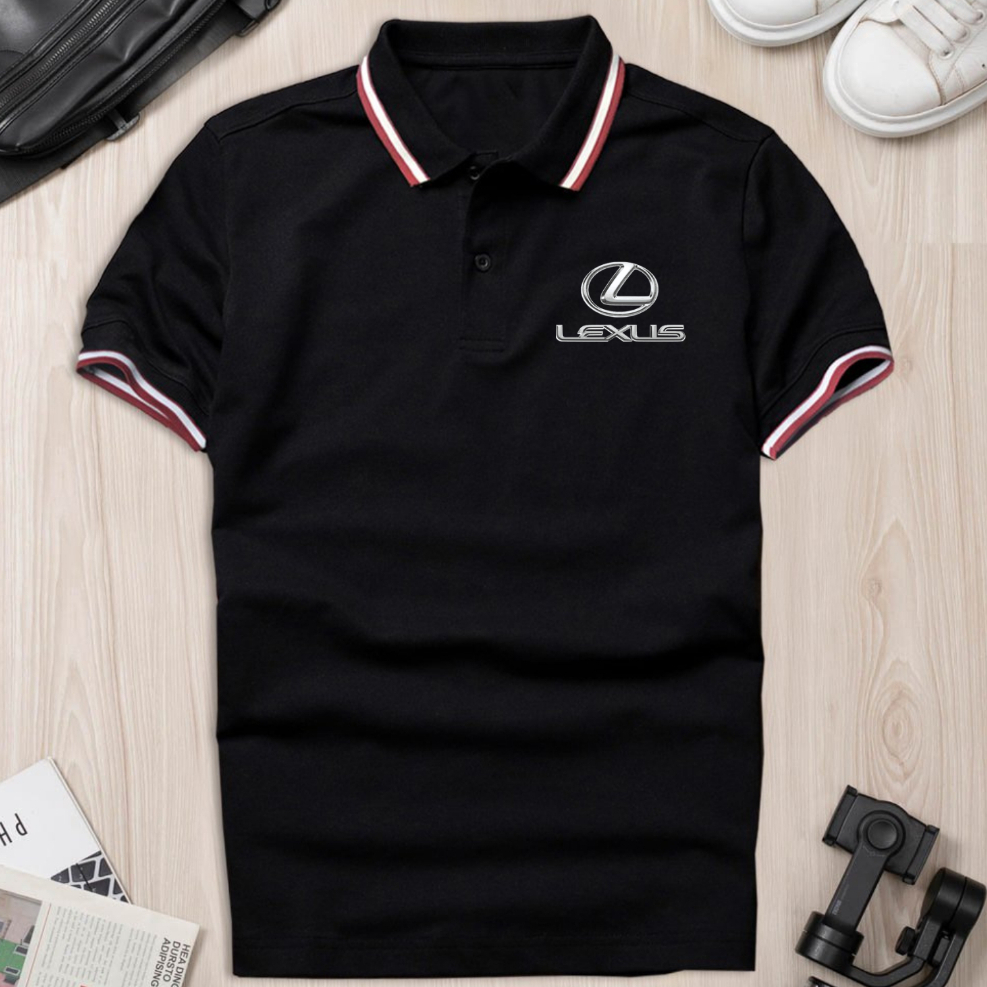 Áo thun polo hãng xe Lexus áo phông có cổ bẻ ngắn tay vải polyester mềm mịn thời trang thanh lịch cao cấp nhà XUZI.