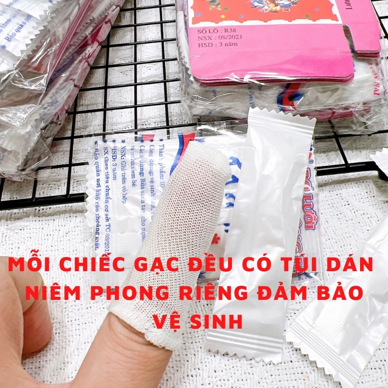 Rơ lưỡi, tưa lưỡi vệ sinh răng miệng cho bé Đông Pha hộp 50 cái mesocshop