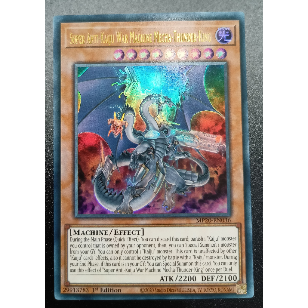 Super AntiKaiju War Machine MechaThunderKing (MP20EN036) Ultra Rare [Thẻ bài Yugioh