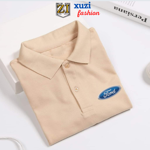 áo polo ford áo thun nam nữ ngắn tay có cổ bẻ hãng xe ô tô vải cotton cá xấu gai mịn thời trang thanh lịch nhà XUZI